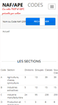 Mobile Screenshot of codes-naf.com